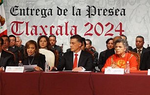 Beatriz Paredes acreedora a Presea Tlaxcala 2024