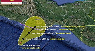 La tormenta tropical John provoca lluvias extraordinarias en México