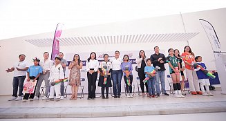Celebra Lupita Cuautle a la niñez sanandreseña en Escuelas Deportivas