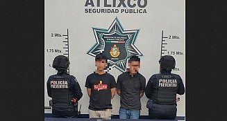 Captura de asaltantes en Atlixco: Policía interviene rápido en Lomas Verdes