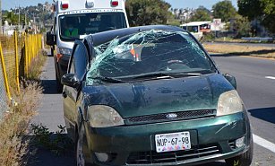  Impactante choque en la carretera Tlaxcala-San Martín: un lesionado y caos vial