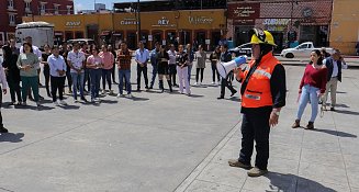 Gobierno de Cholula participa en Simulacro Nacional de Sismo