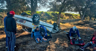 Accidente en la carretera Mena-Huamantla deja dos personas lesionadas: investigan causas