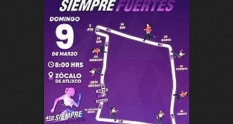 Atlixco conmemora el Día de la Mujer con la carrera "Siempre Fuertes"