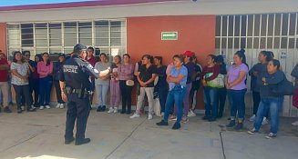 Concientiza Policía de Chiautempan sobre comunicación a temprana edad en preescolar del municipio
