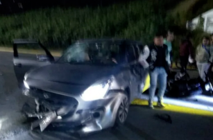 Accidente en la Vía Atlixcáyotl: Conductor ebrio volca su vehículo