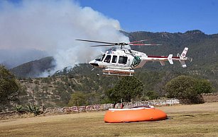 Acciones coordinadas para controlar incendio en Libres