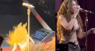 Shakira se cae durante concierto en Montreal y su reacción conmueve