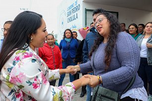 Tonantzin Fernández reafirma su compromiso con las juntas auxiliares de San Pedro Cholula en foros ciudadanos