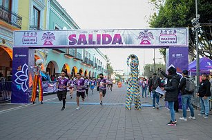 Medio Maratón Tlaxcallan: Más de mil corredores llenaron las calles