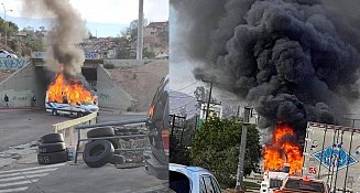 Reportaron quema simultánea de vehículos en Tijuana, Ensenada y Mexicali