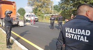 Muere hombre atropellado en la autopista Texmelucan–Tlaxcala, a la altura de Totolac