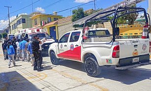 ¡Seguridad escolar! Policía de Huamantla educa a estudiantes con K9 y protección civil