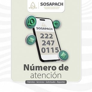 Sosapach refuerza atención para brindar un mejor servicio