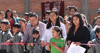 Ariadna Ayala mejora infraestructura educativa en Atlixco con nuevas obras