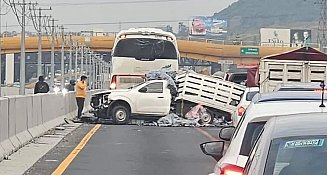 Accidente en autopista México-Puebla deja un muerto y 3 heridos este sábado