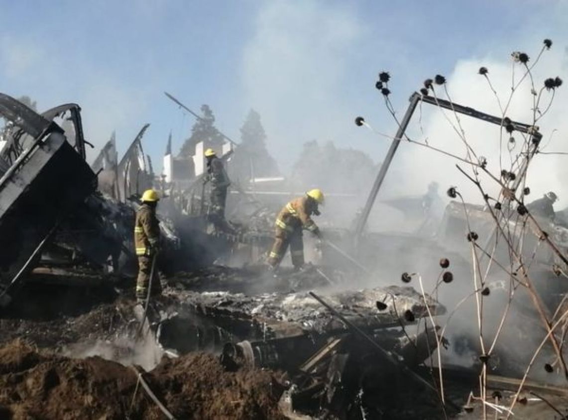 Incendio en San Juan Tlautla controlado por Bomberos de Protección Civil Cholula