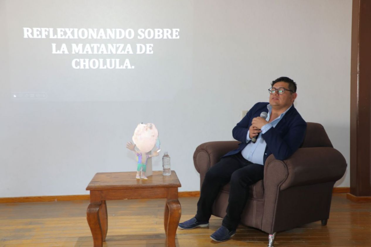 Presenta Cultura y Turismo conferencia "Reflexionando la Matanza de Cholula"