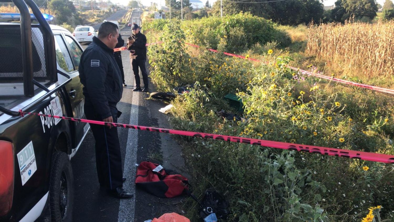 Motociclista fallece presuntamente atropellado en Santa Cruz Quilehtla