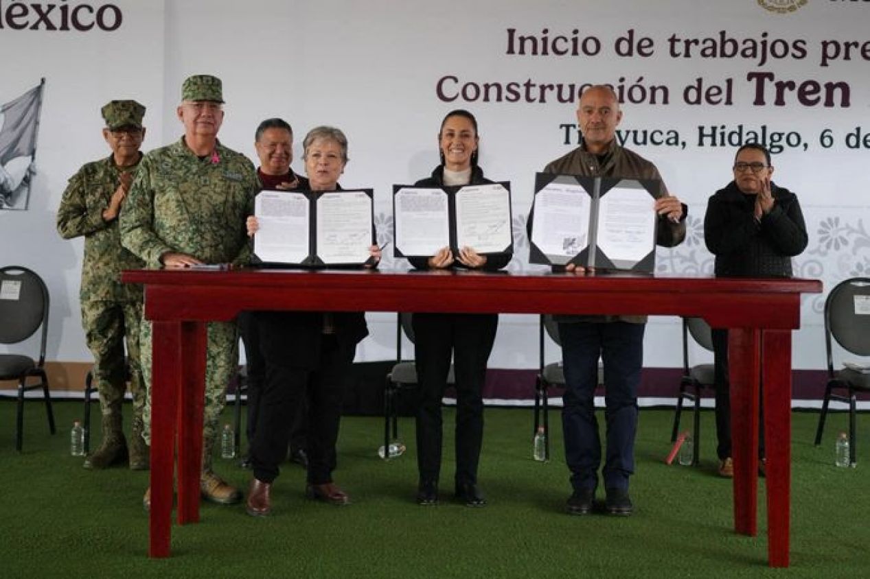 Claudia Sheinbaum inicia la construcción del Tren México-Pachuca para conectar Hidalgo