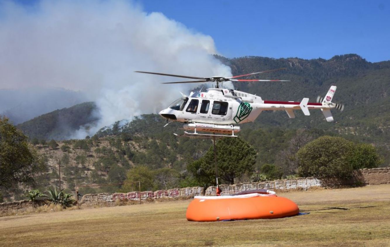 Acciones coordinadas para controlar incendio en Libres
