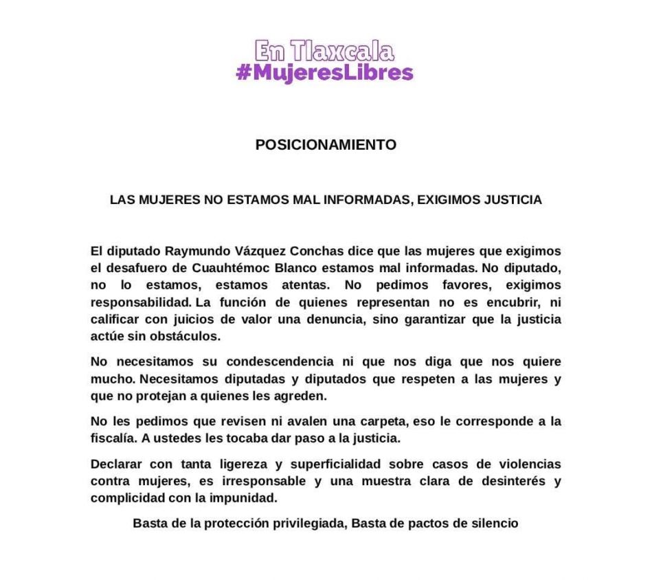 Colectivos le responden a Ray Vázquez tras defensa de Cuauhtémoc Blanco