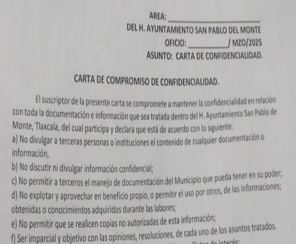 Impone alcaldesa de San Pablo del Monte "mordaza" a trabajadores