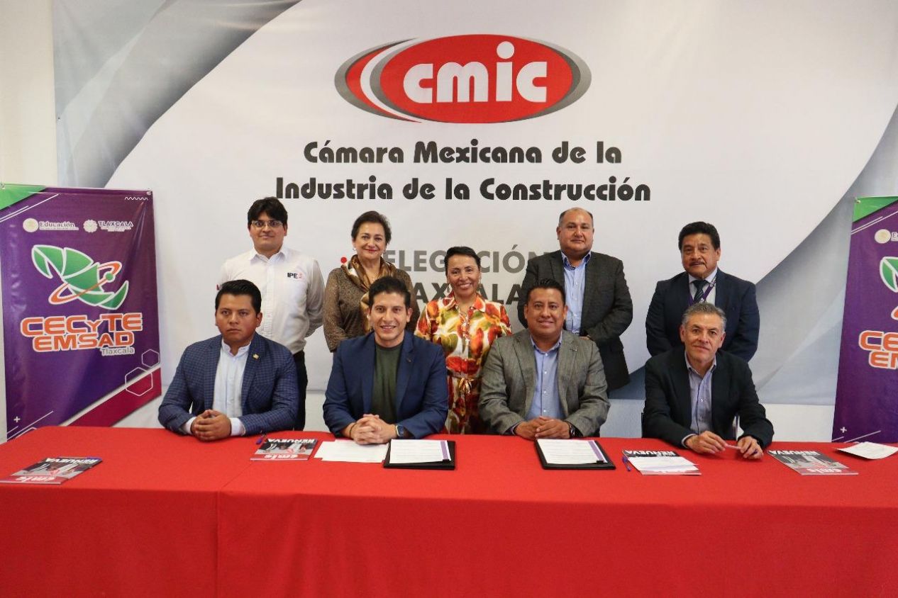 Alianza CECyTE-Tlaxcala y CMIC: Oportunidades para estudiantes en la construcción