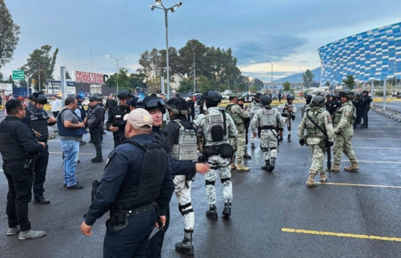 Enfrentamiento previo al partido del Puebla