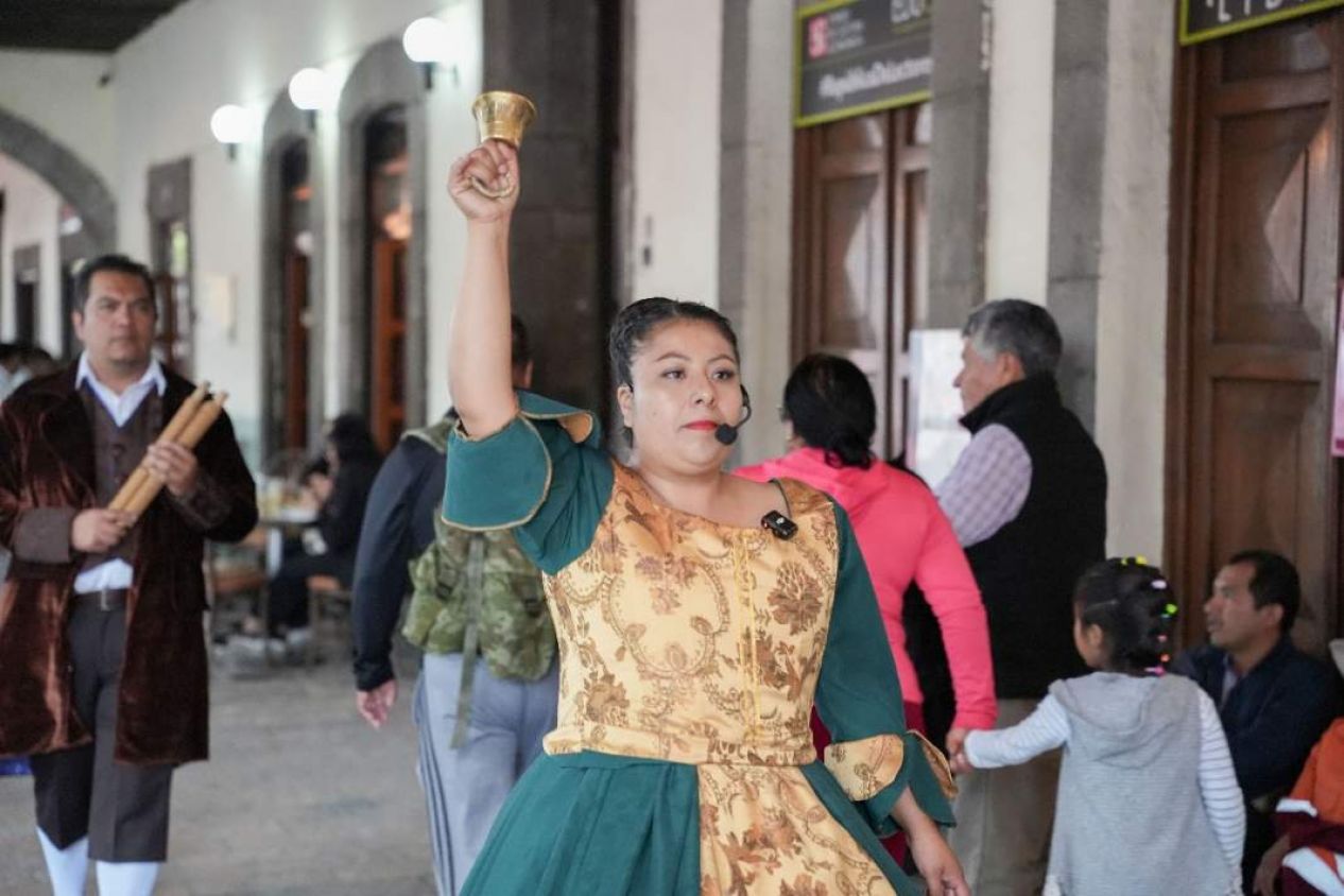 “La Pregonera del Rey” revive 500 años de historia en Tlaxcala