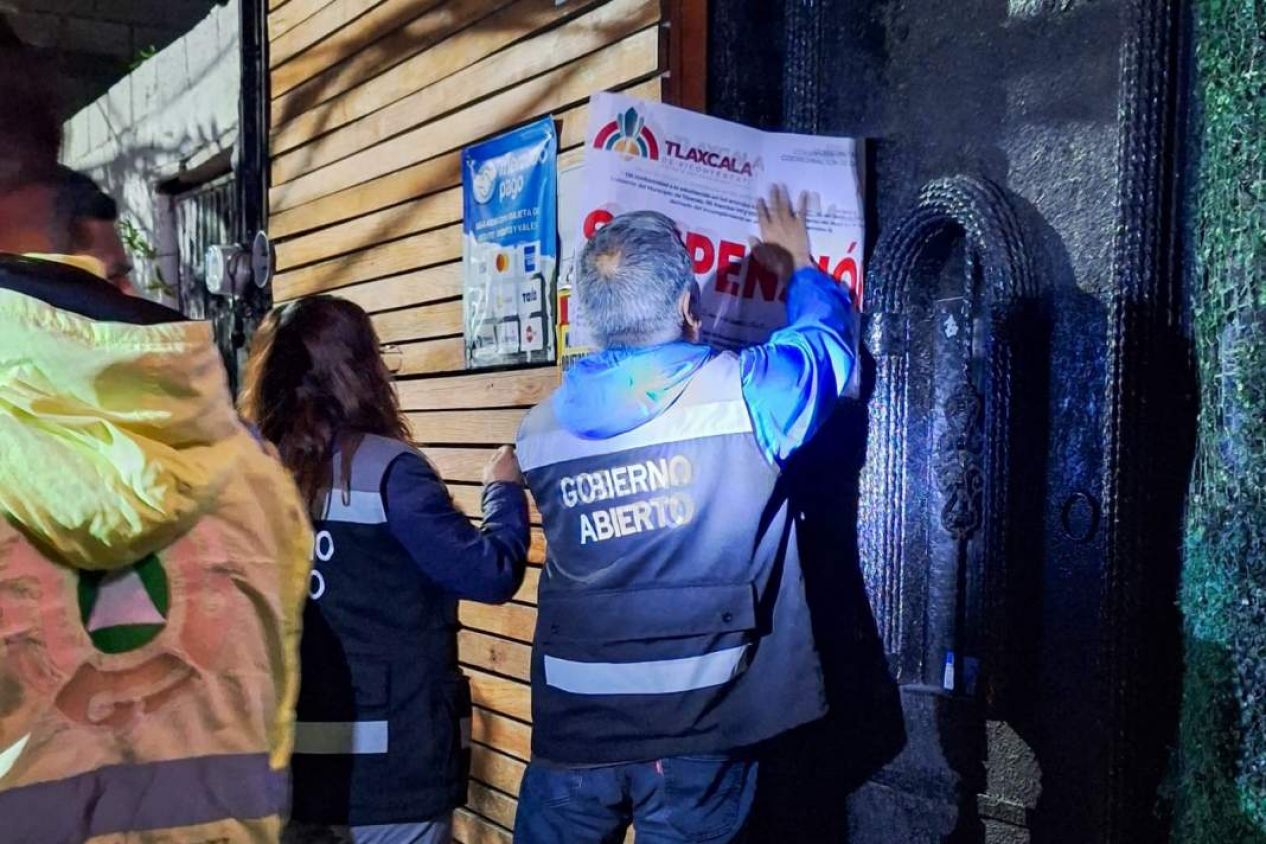 Operativo en Tlaxcala clausura bar sin licencia y refuerza seguridad en venta de alcohol