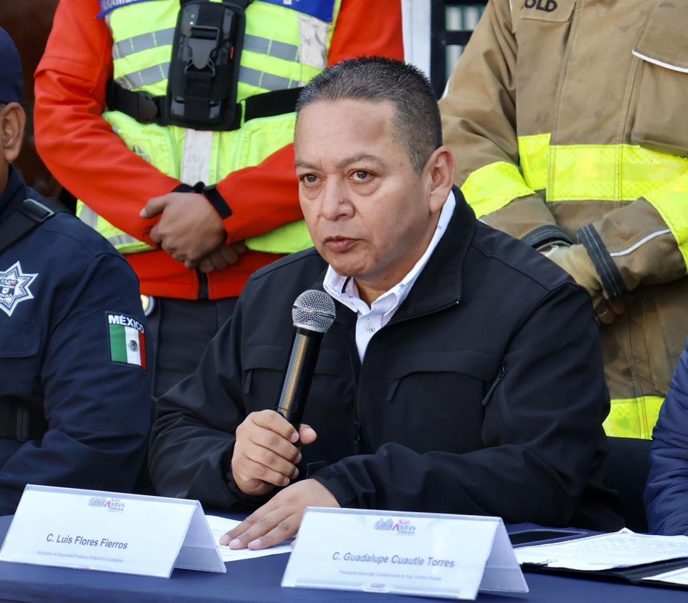 Refuerza San Andrés Cholula estrategia de vigilancia con Operativo Guadalupe-Reyes 2025-2026