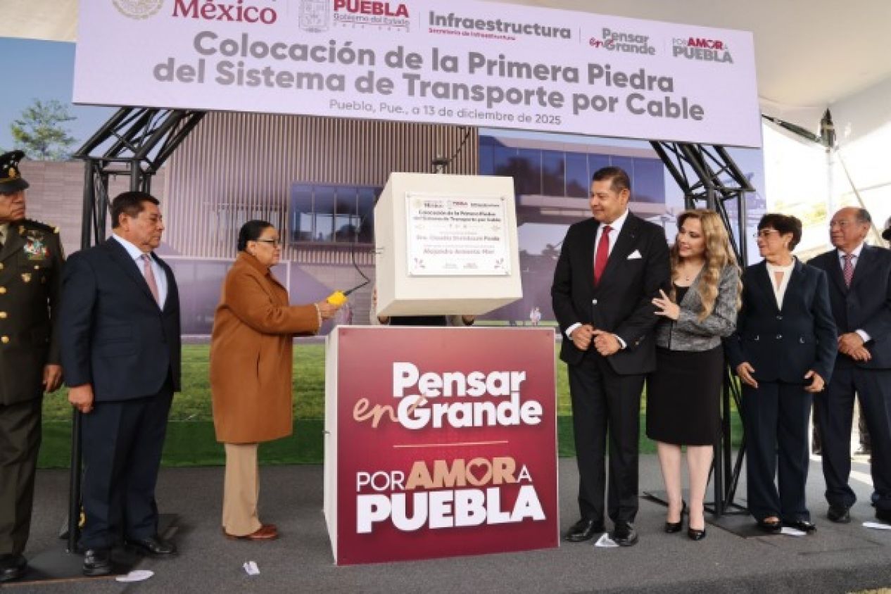 Invierte gobierno de Puebla más de 6 mil mdp en construcción del cablebus