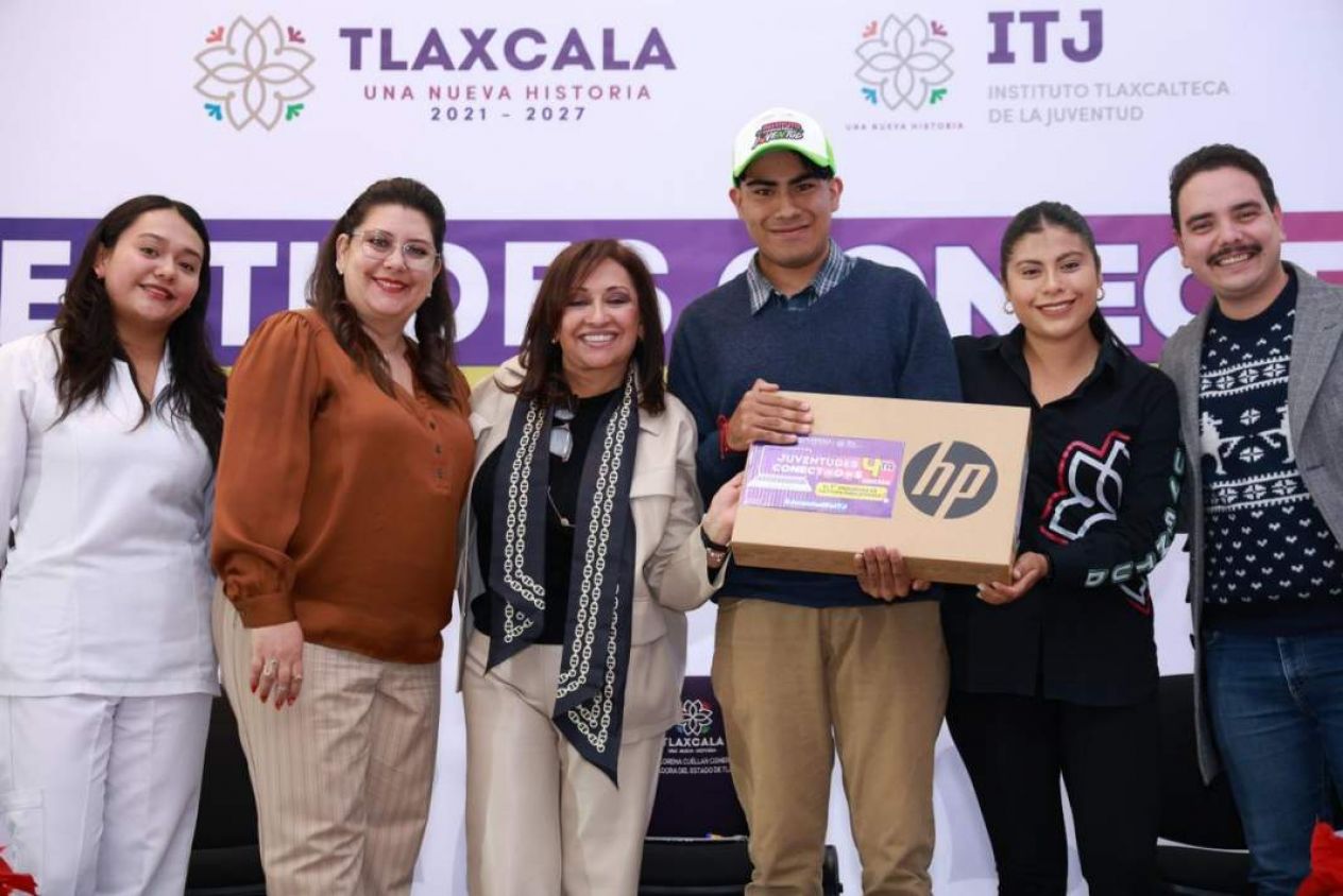 Juventudes Conectadas impulsa a Tlaxcala con 1,250 laptops para estudiantes