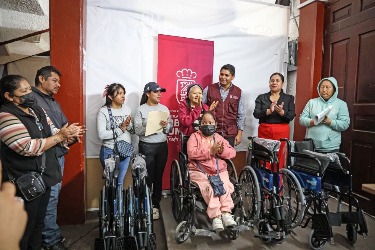Inclusión y bienestar social avanzan con apoyos para personas con movilidad reducida en Cuautlancingo