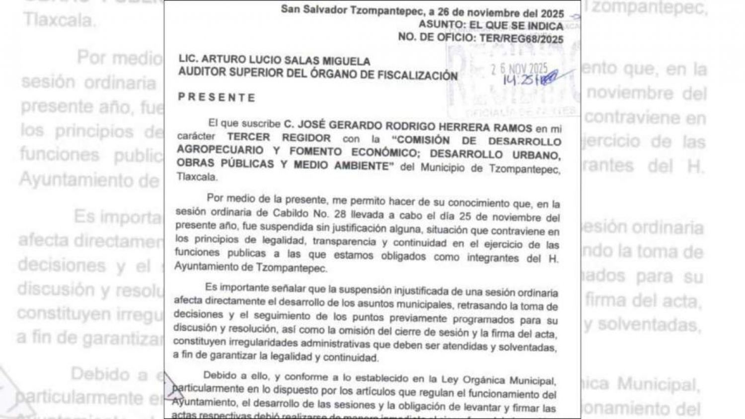Crecen las tensiones en Tzompantepec por parálisis del cabildo y opacidad