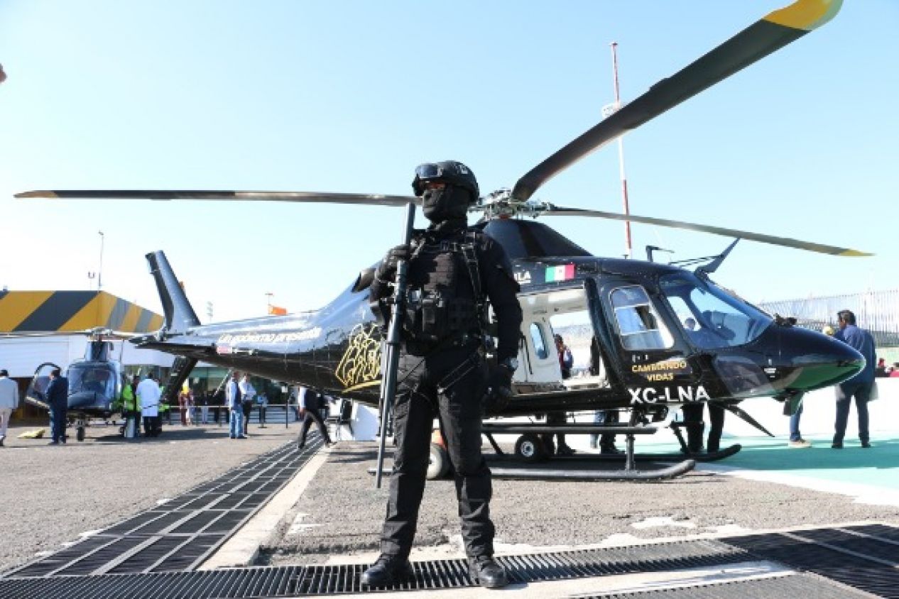 Helicóptero Augusta del gobierno de Puebla también será usado para patrullaje aéreo