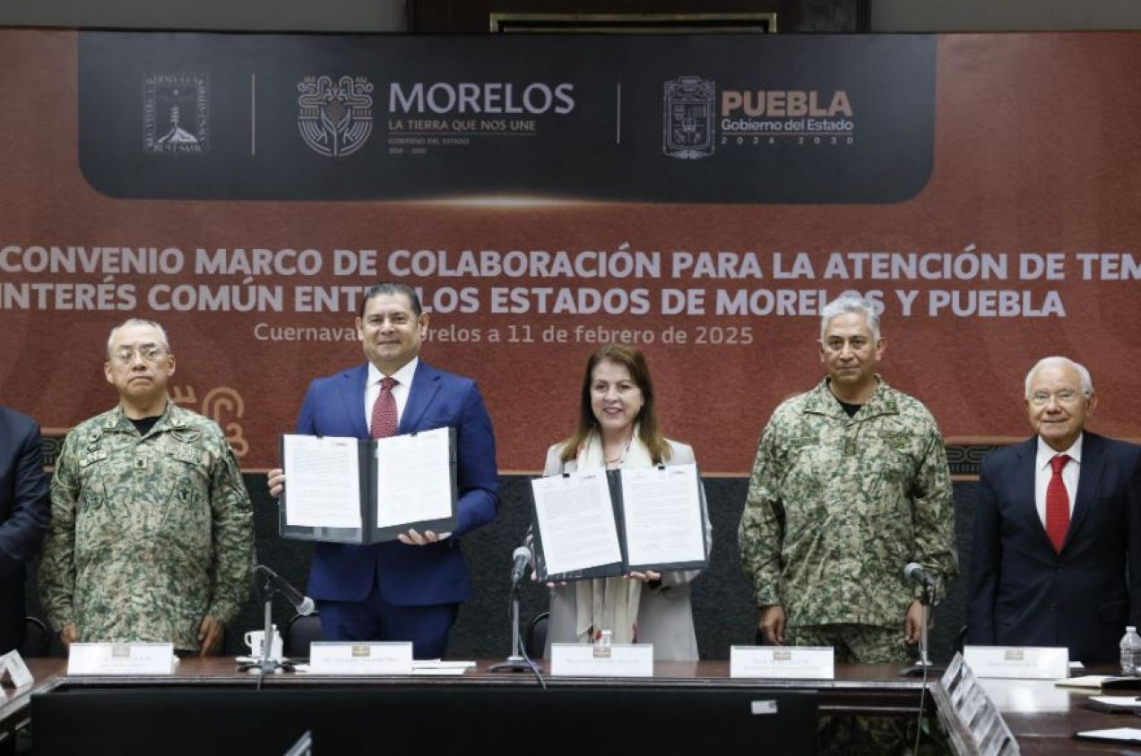 Puebla y Morelos refuerzan seguridad y turismo con nuevo convenio