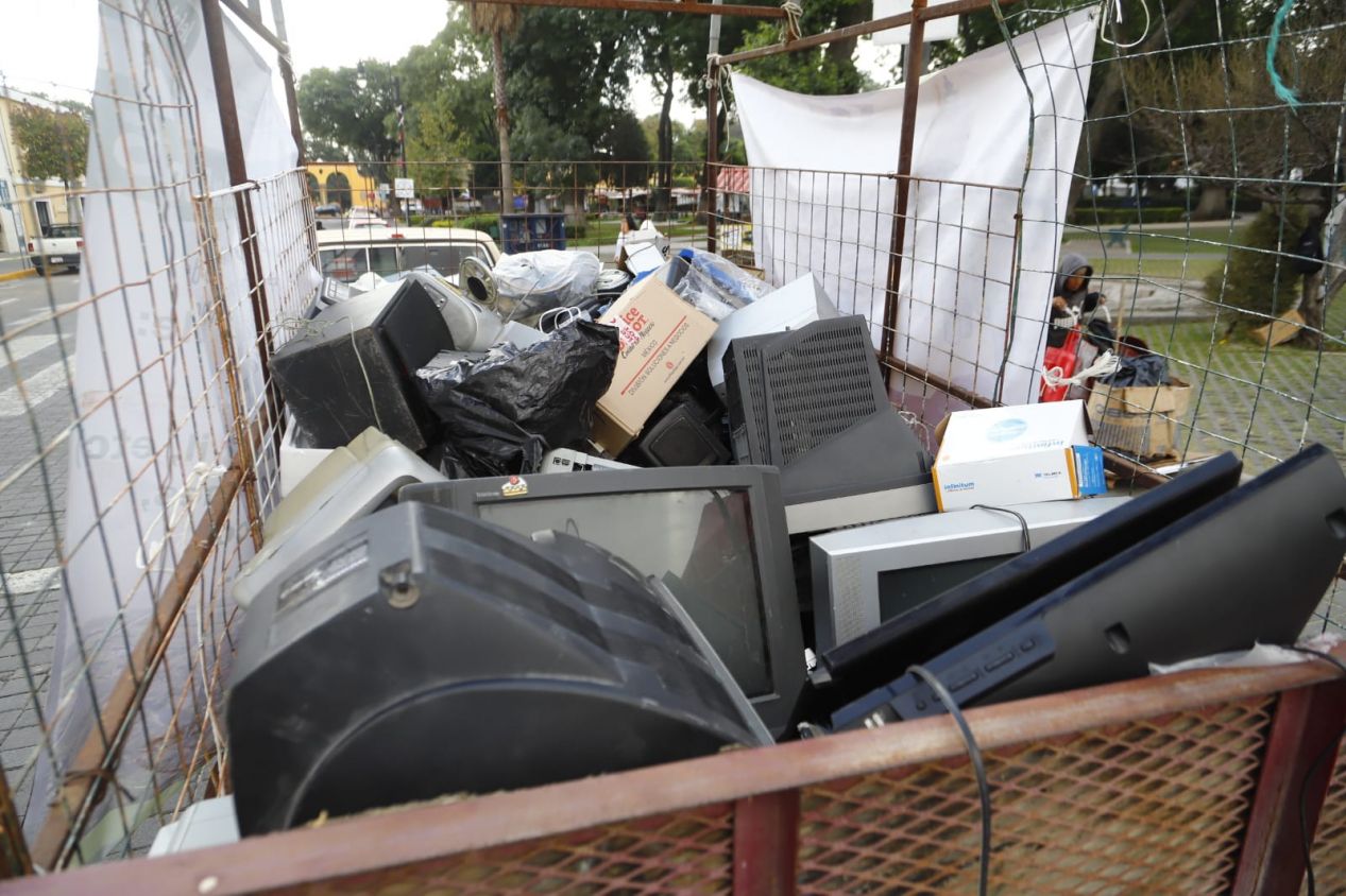 Últimos días de "Verde Navidad" y "Reciclatón" en San Pedro Cholula