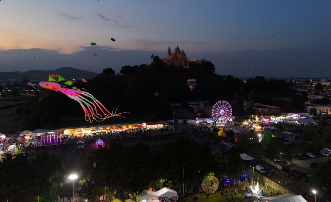 Volarte 2025 llena de color el cielo de San Andrés Cholula