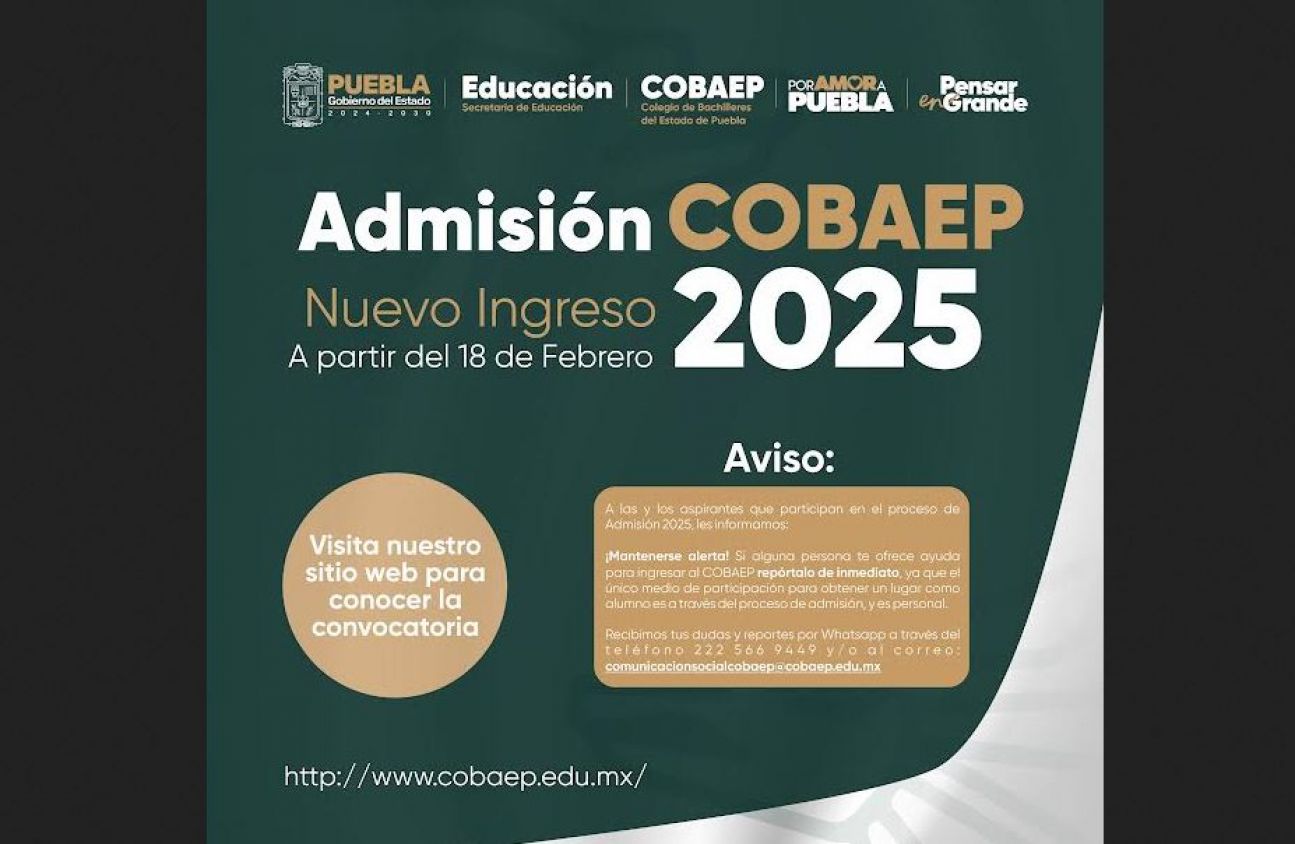 Inscripción en línea para aspirantes al COBAEP 2025