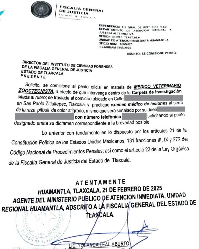 Exige OCPA a PGJE investigacion por caso de maltrato animal en Ixtenco