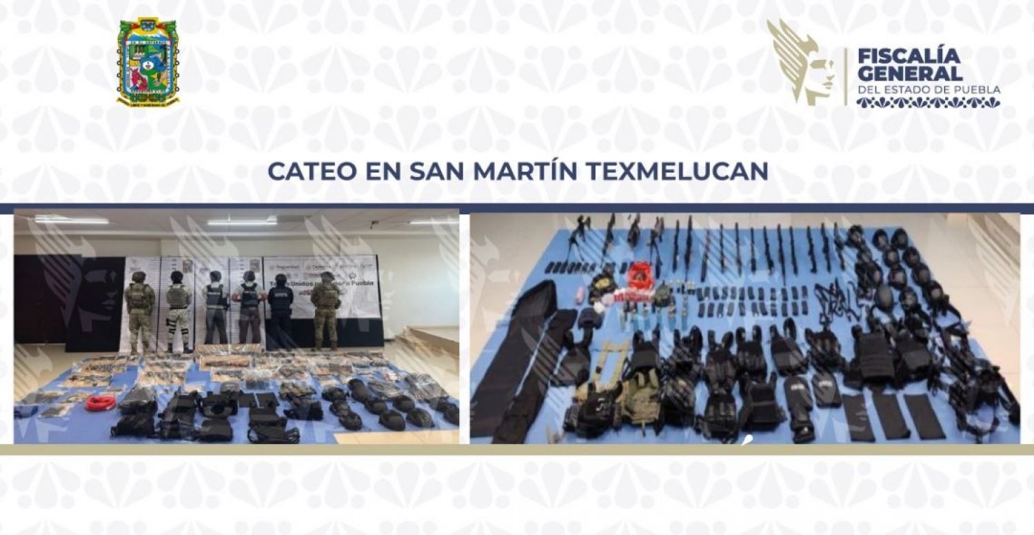 Aseguran casa de seguridad en Puebla