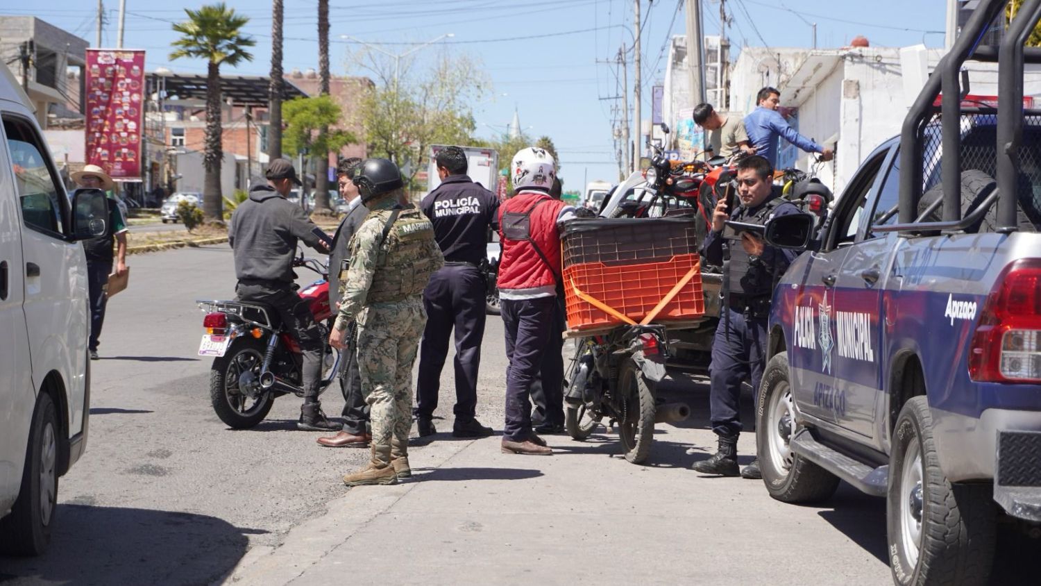 Operativo en Apizaco para regularizar transporte y garantizar seguridad