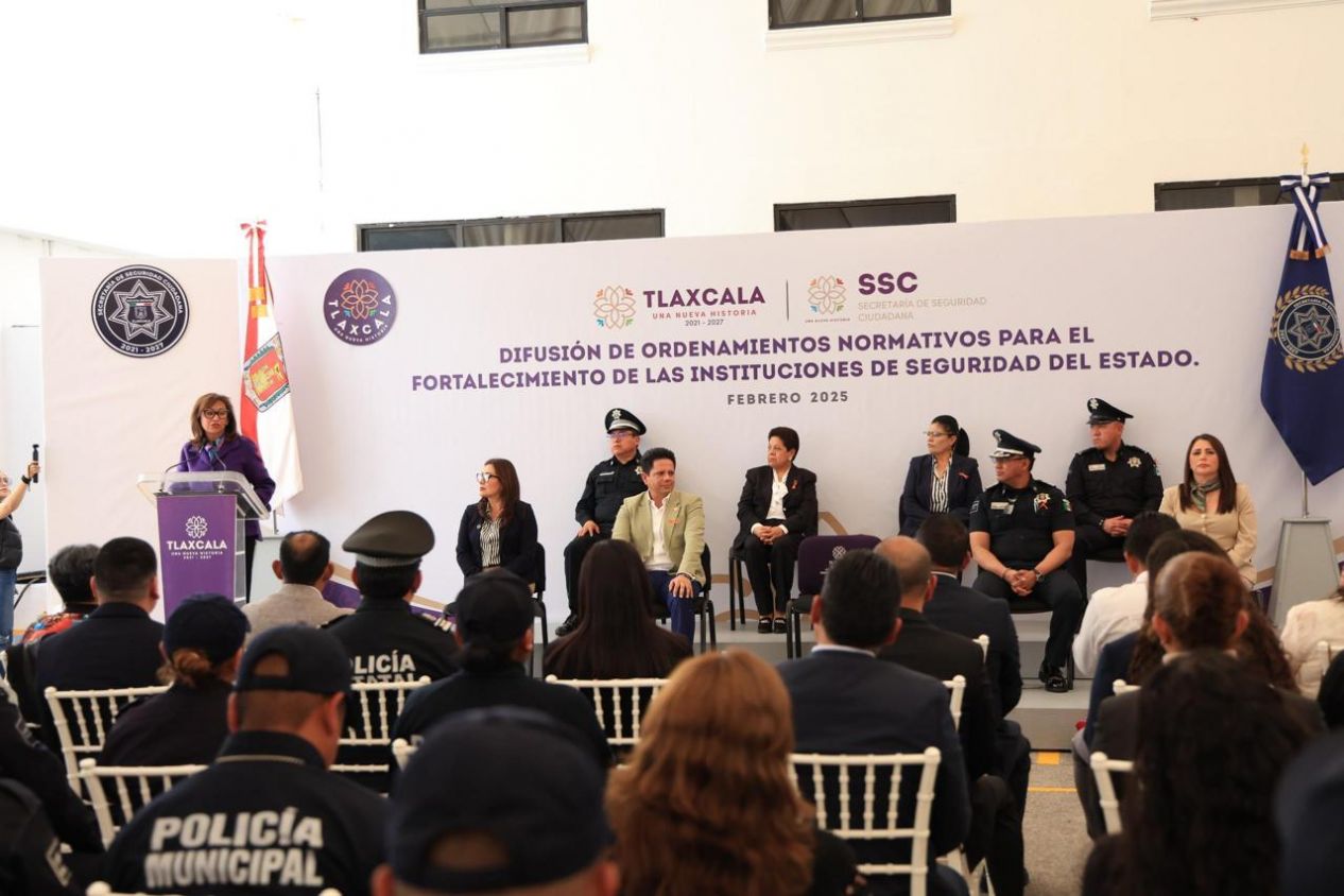 Tlaxcala refuerza seguridad con nuevas leyes para profesionalizar a la policía