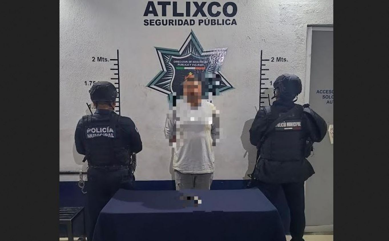 Capturan en Atlixco a hombre armado durante operativo de vigilancia