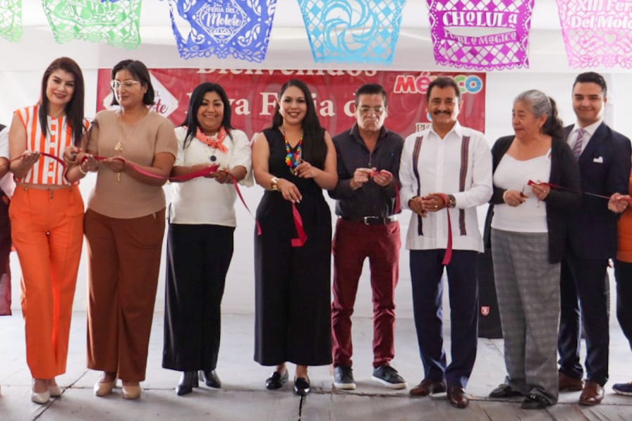 Tonantzin Fernández inaugura la Feria del Molote 2025 en San Pedro Cholula