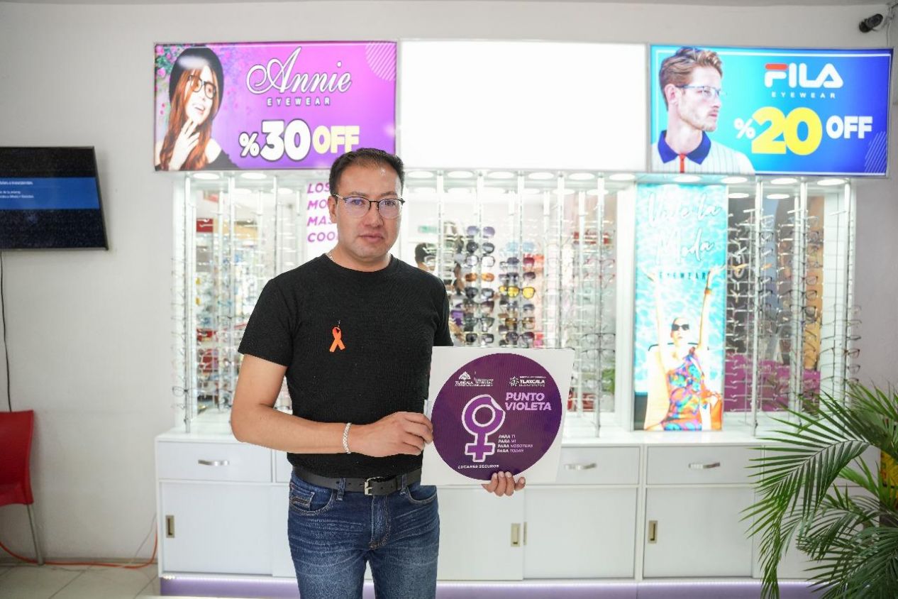 Puntos Violeta en Tlaxcala: Red segura para proteger a mujeres en espacios públicos