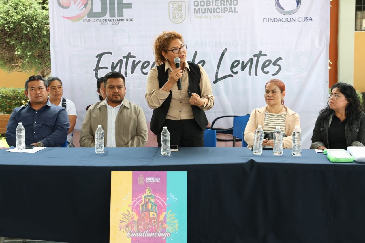 SMDIF de Cuautlancingo comprometido con la salud visual de los estudiantes de la comunidad 
