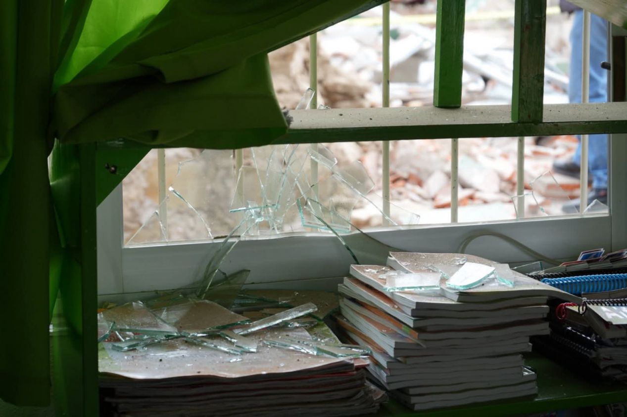 Sufre Jardín de Niños daños menores tras explosión en Totolac